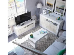 Mesa de centro de design com tampo elevatório L102 cm - Ciara, ideal para espaços pequenos