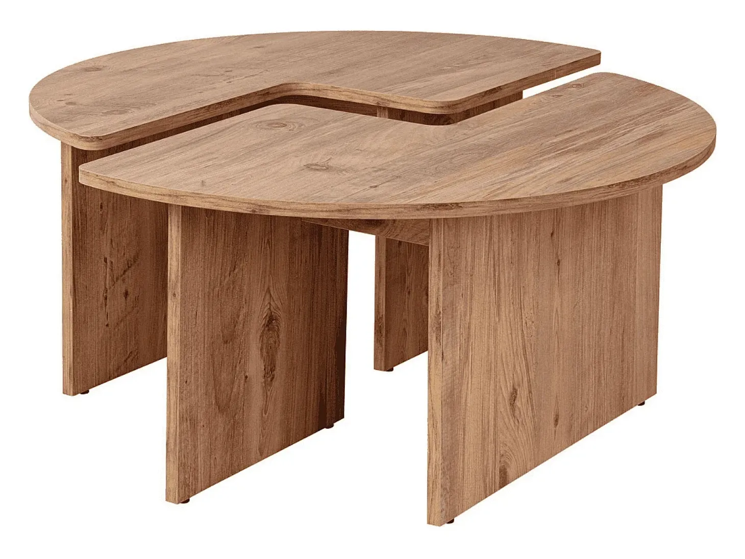Mesa de centro de madeira "Moira" 90 x 90 x 41 cm - Pinho Atlântico
