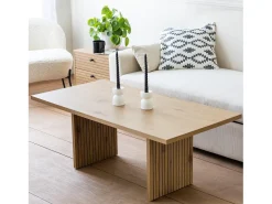 Mesa de centro de madeira de estilo escandinavo ALMA