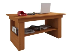 Mesa de centro de madeira VCM simples | Dimensões aprox. A. 52 x L. 115 x P. 58 cm | Mesa para sala de estar - Kobila ajustável em altura extensível (faia)