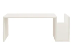 Mesa de centro de madeira "Memo" - 50 x 86 x 32 cm - Branco