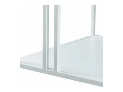 Mesa de centro de metal 47 x 110 x 55 cm branca 03_0008454