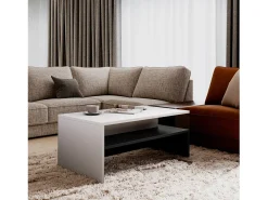 Mesa de centro design coleção RAMOS preto e branco.