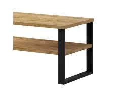 Mesa de centro Eden madeira e metal 50cm