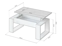 Mesa de centro elevable Neo
