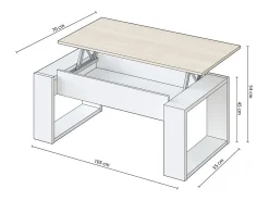 Mesa de centro elevable Neo