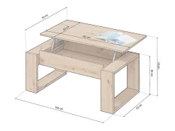 Mesa de centro elevable Neo