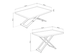 Mesa de centro elevatória Lada