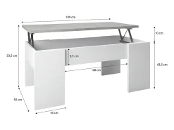Mesa de centro elevatória Vita