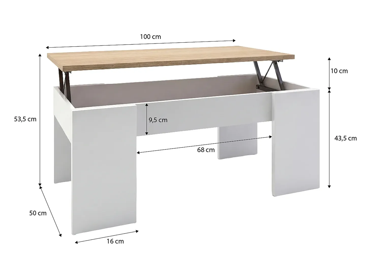 Mesa de centro elevatória Vita