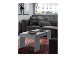 Mesa de centro elevatória Kendra branco brilhante 43x100x50 cm