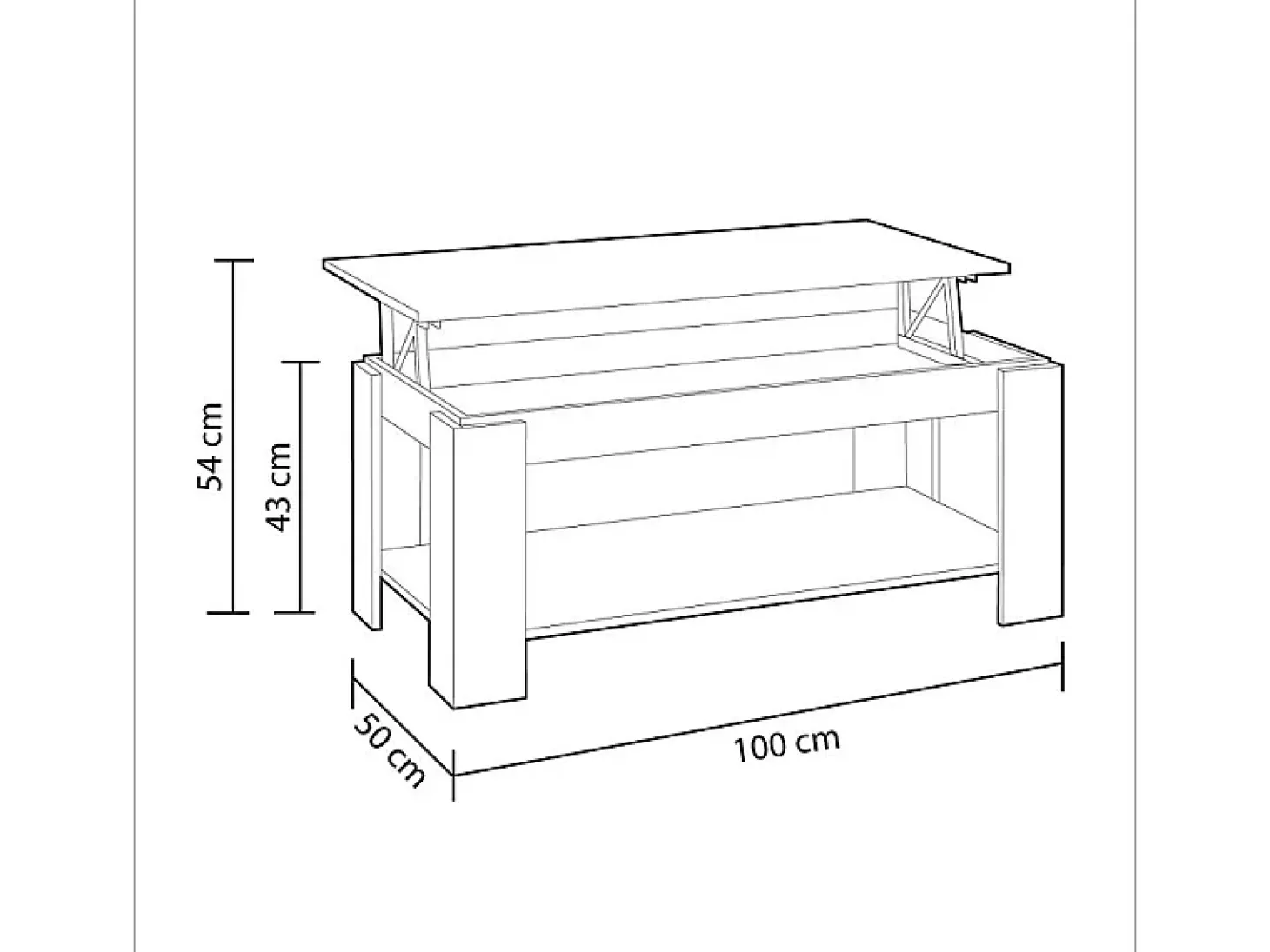 Mesa de centro elevatória Ambit