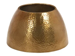Mesa de centro em alumínio martelado Ø 50x30 cm bronze PT310249