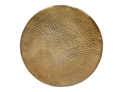 Mesa de centro em alumínio martelado Ø 50x30 cm bronze PT310249