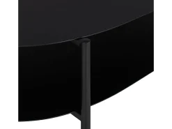 Mesa de centro em aço 112 x 62 x 41 cm preto fosco 03_0008436