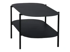 Mesa de centro em aço 112 x 62 x 41 cm preto fosco 03_0008436