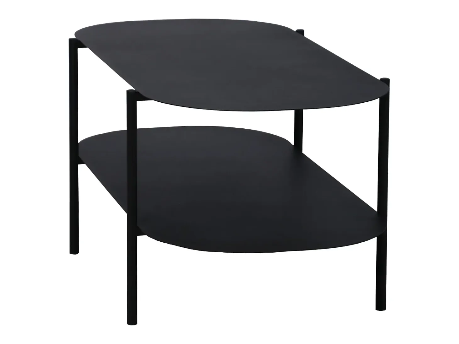 Mesa de centro em aço 112 x 62 x 41 cm preto fosco 03_0008436