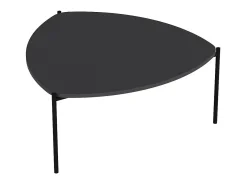 Mesa de centro em madeira "Lenny" - 89 x 90 x 40 cm - Antracite