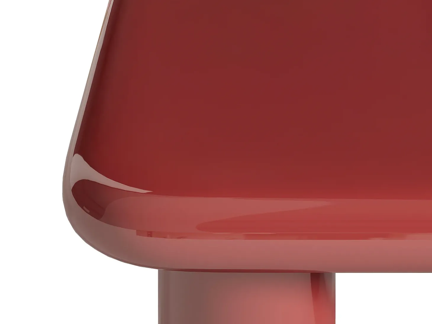 Mesa de centro em MDF - Bordô lacado - TAMISDA