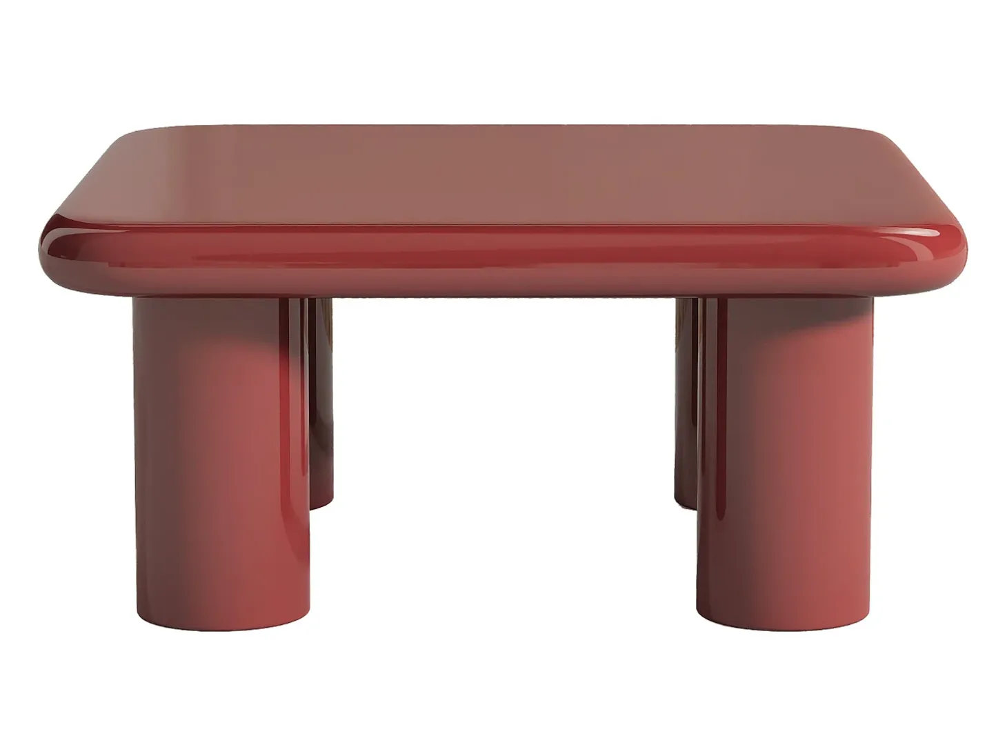Mesa de centro em MDF - Bordô lacado - TAMISDA