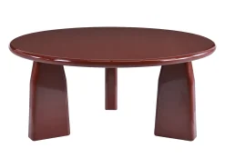 Mesa de centro em MDF - Bordô laqueado - ZINAPA