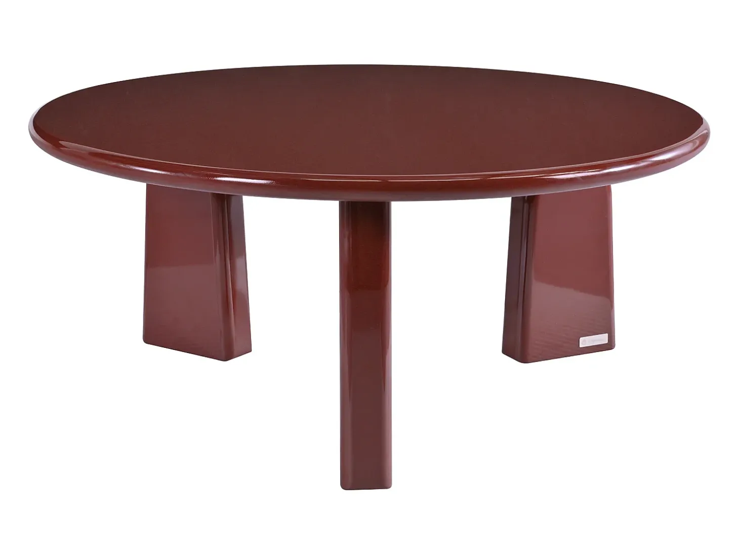 Mesa de centro em MDF - Bordô laqueado - ZINAPA