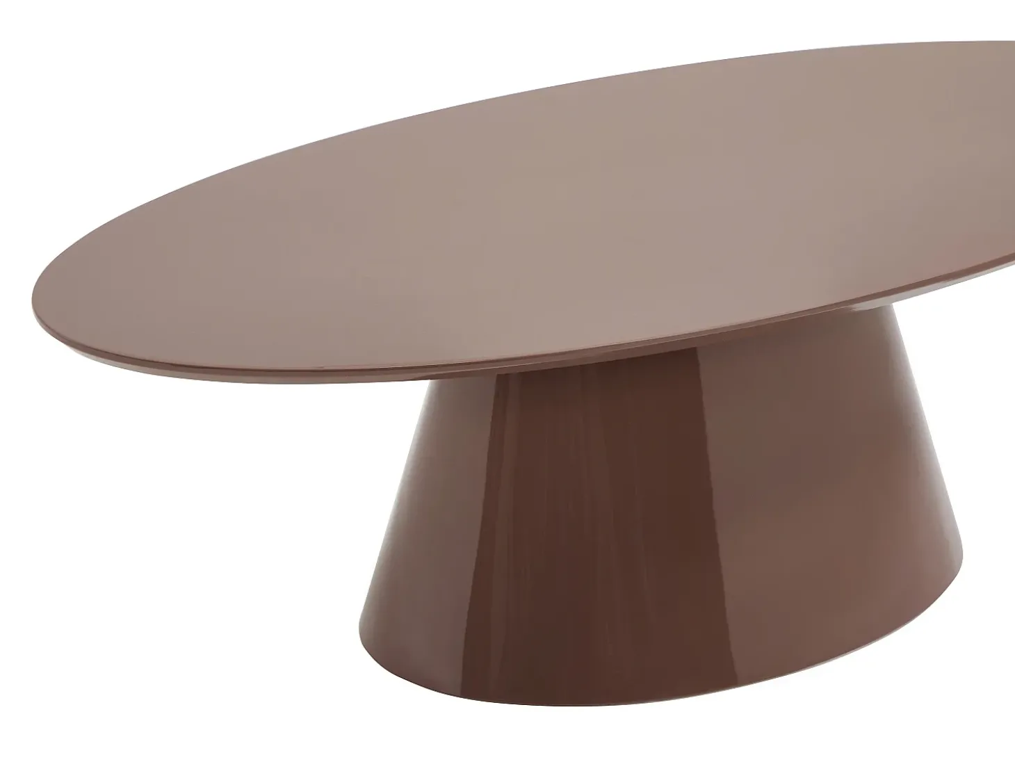 Mesa de centro em MDF - Castanho lacado - ANTELADA