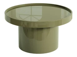 Mesa de centro em MDF - Caqui lacado - SYBEVA