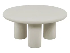 Mesa de centro em MDF - Efeito betão branco-sujo - MARELNA