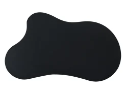 Mesa de centro em MDF e PVC - tampo irregular em forma de nuvem - Preto