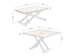 Mesa de centro extensível Katia