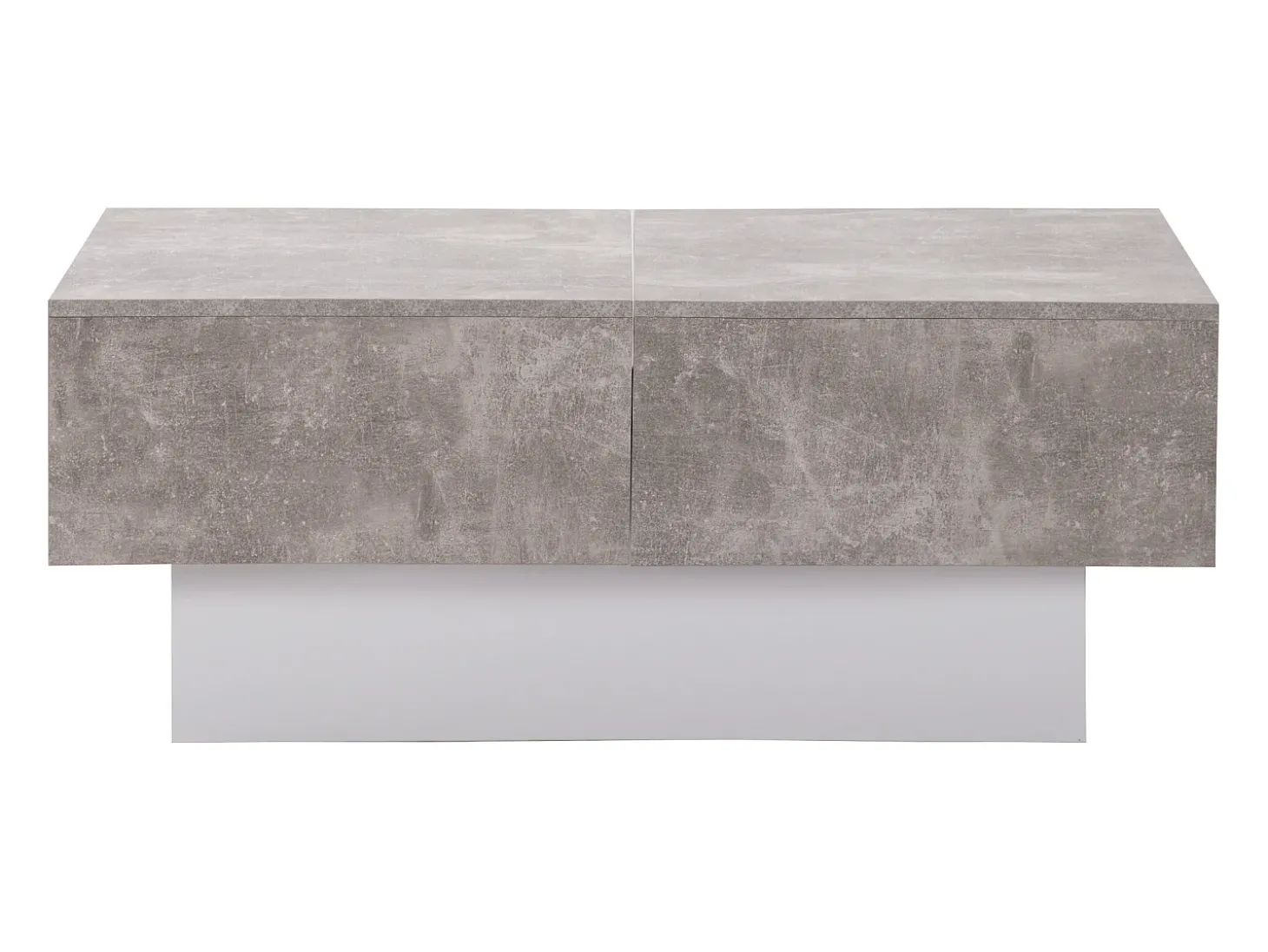Mesa de centro extensível - Madeira MDF - Estilo moderno - para sala, escritório - Cinza