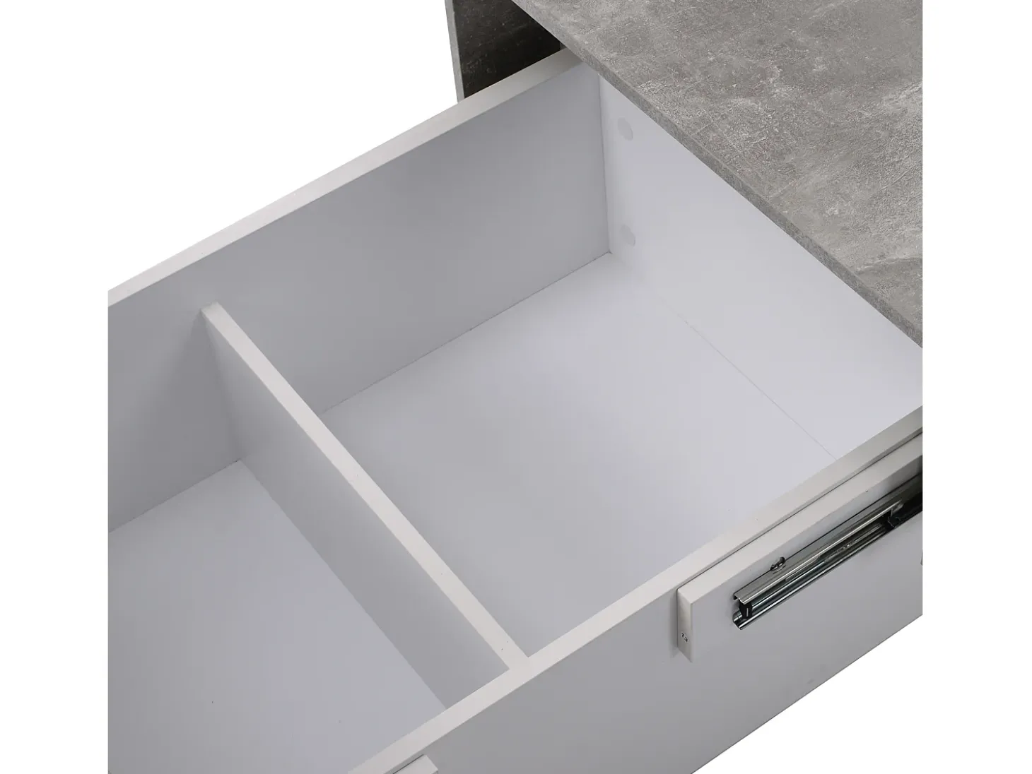 Mesa de centro extensível - Madeira MDF - Estilo moderno - para sala, escritório - Cinza