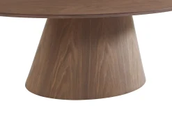 Mesa de centro folha de nogueira natural escuro - ANTELADA