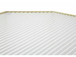 Mesa de centro George, Mesa de centro baixa, Porta-revistas para sofá, Estante de sala, Dourado, 50x46 h100 cm
