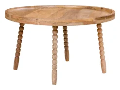 Mesa de Centro Jammu, Castanho, 60x60x35 cm, Kendra Home
