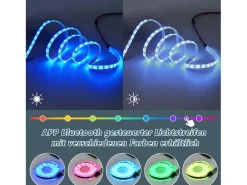 Mesa de centro laqueada de alto brilho - 70 x 70 x 35 cm - com 2 gavetas + LEDs + divisória em acrílico transparente - aglomerado - preta