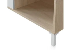 Mesa de centro Lea Blanco Artik (Blanco Mate) - Roble Canadian