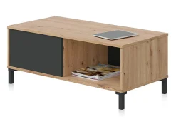 Mesa de centro Lea Gris Antracita - Roble Nodi