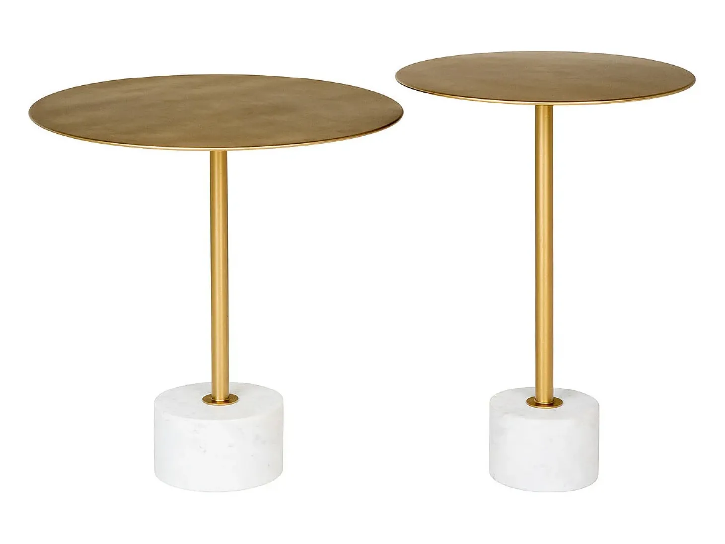 Mesa de Centro Lecco, Latão, 41x41x58 cm, Kendra Home