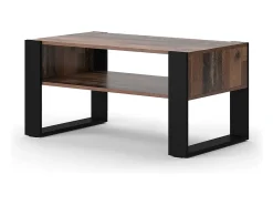 Mesa de centro madeira antiga 92x52.4x45.6 olli