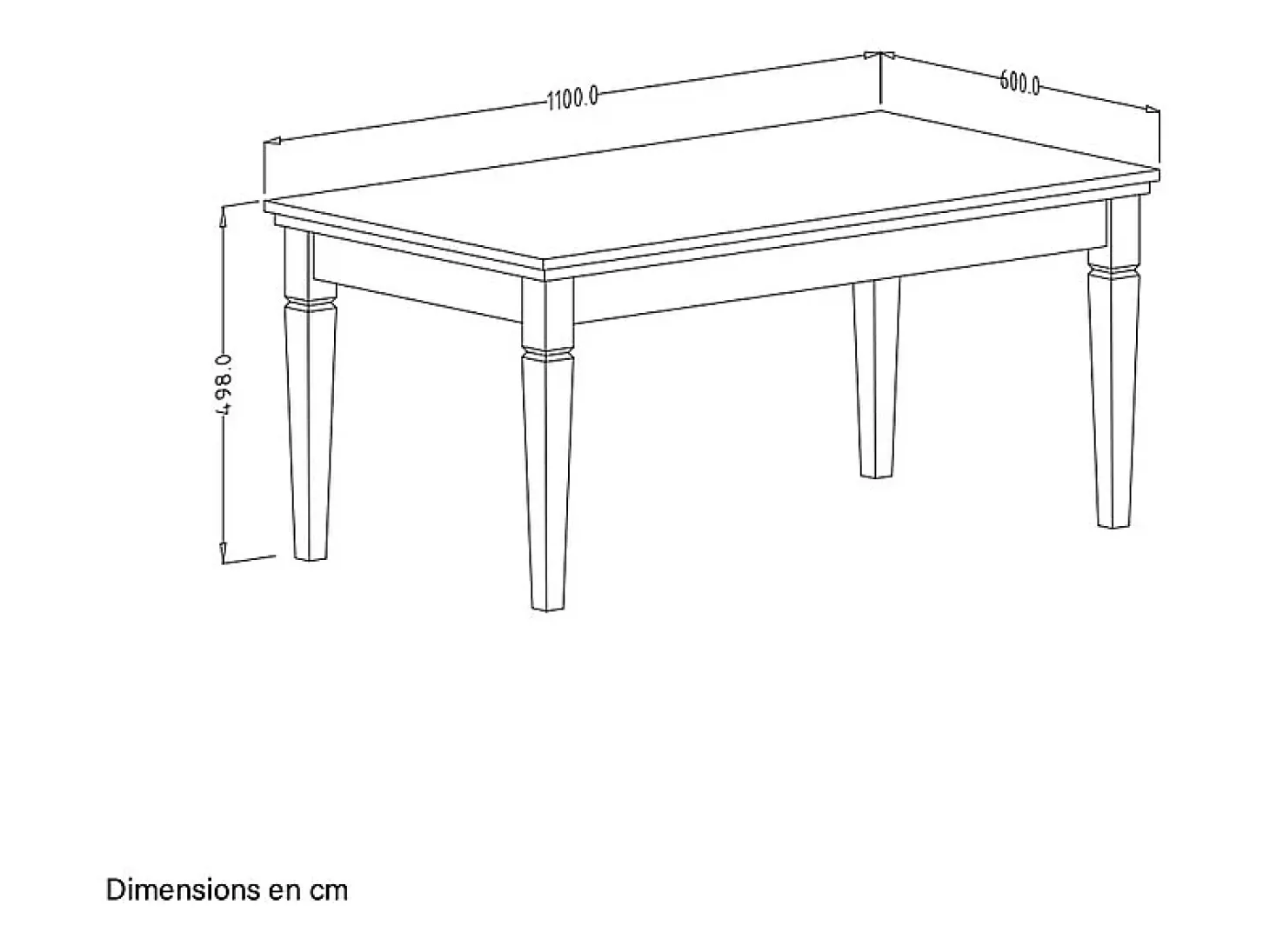 Mesa de centro Martin verde e madeira 60cm