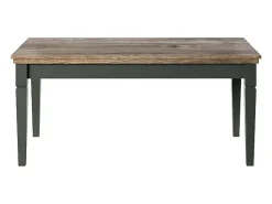 Mesa de centro Martin verde e madeira 60cm