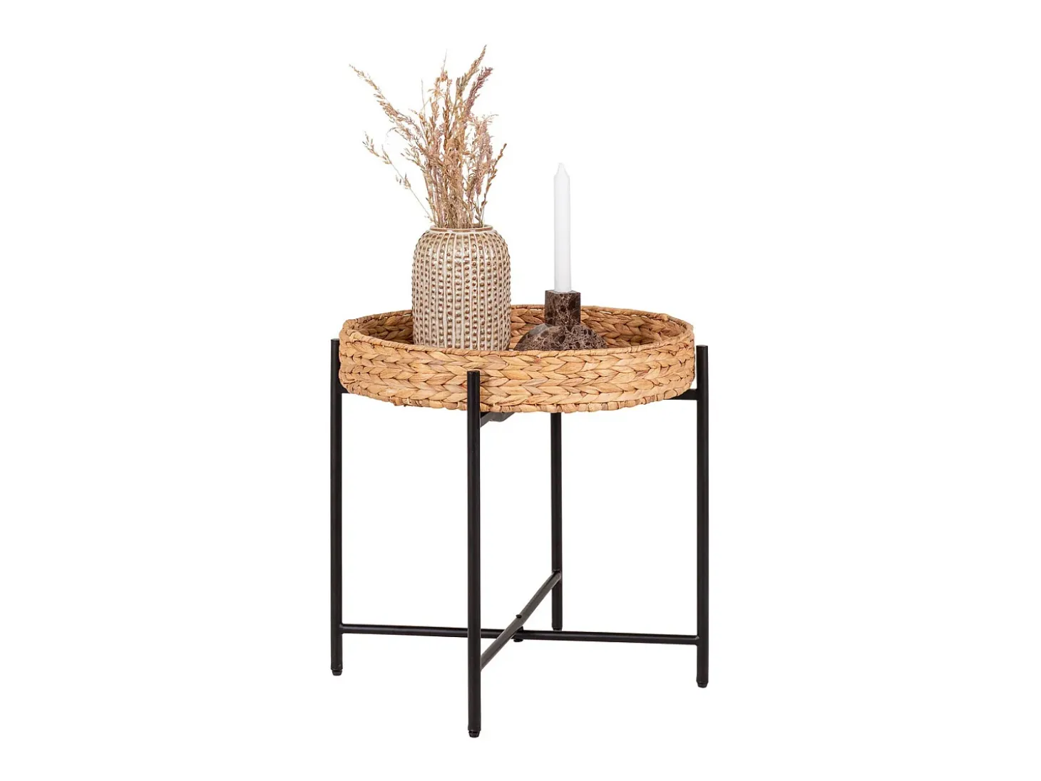 Mesa de Centro Naro, Castanho, 50x50x48,5 cm, Kendra Home