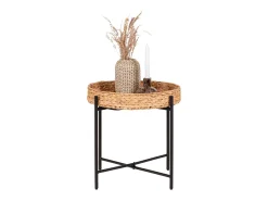 Mesa de Centro Naro, Castanho, 50x50x48,5 cm, Kendra Home