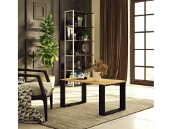 Mesa de Centro NOX Carvalho Artisan/Preto
