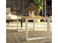 Mesa de Centro NOX Carvalho Sonoma / Branco