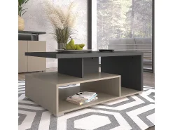 Mesa de centro Opio taupe e antracite 45cm