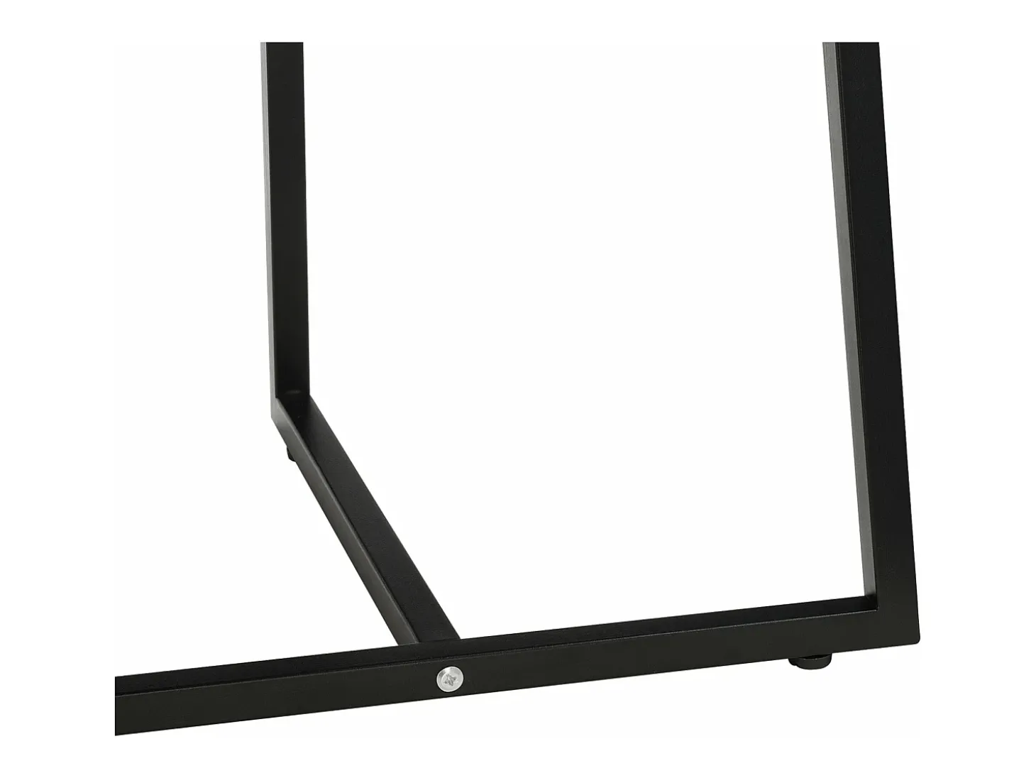Mesa de centro oval 100 x 60 x 47 cm com efeito de carvalho preto 03_0008519