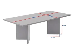 Mesa de centro oval branca 119x60cm efeito travertino TOPI